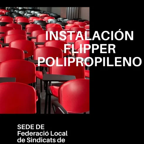 Img Instalacion de Sillas Flipper con Pala 1